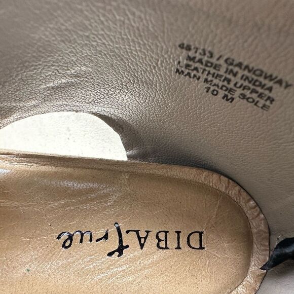 Diba true GangWay Women’s Sandal Black Snake Leather Size 10M Wedge Zip Back - Picture 8 of 8